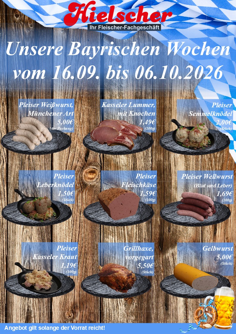 Bayrische Wochen KW 38-40